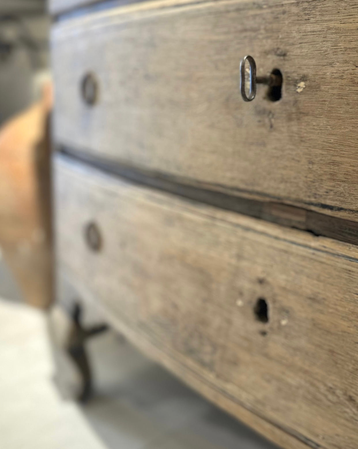 Late 18th-Century Swedish Bleached Commode