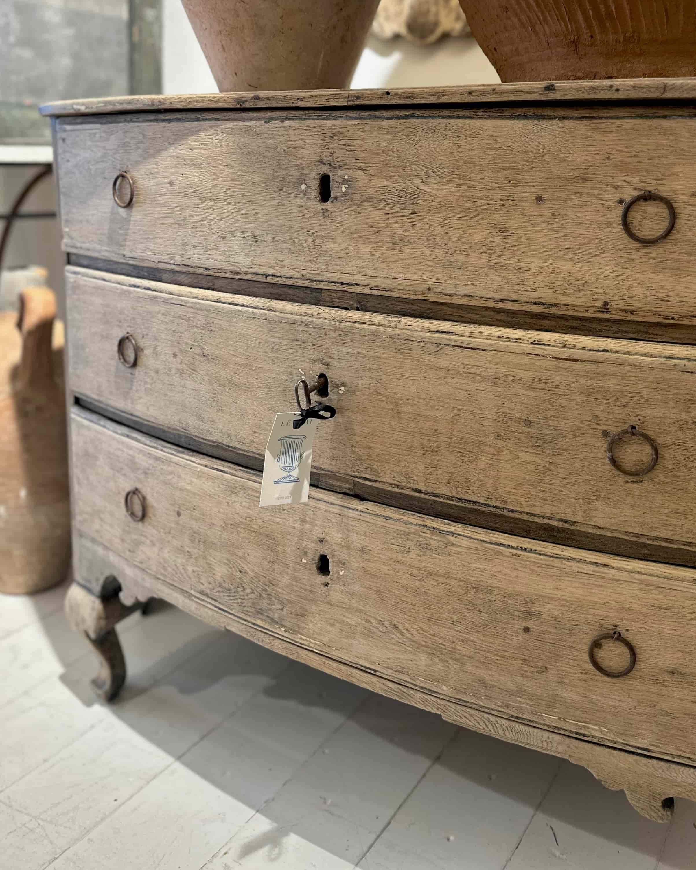 Late 18th-Century Swedish Bleached Commode