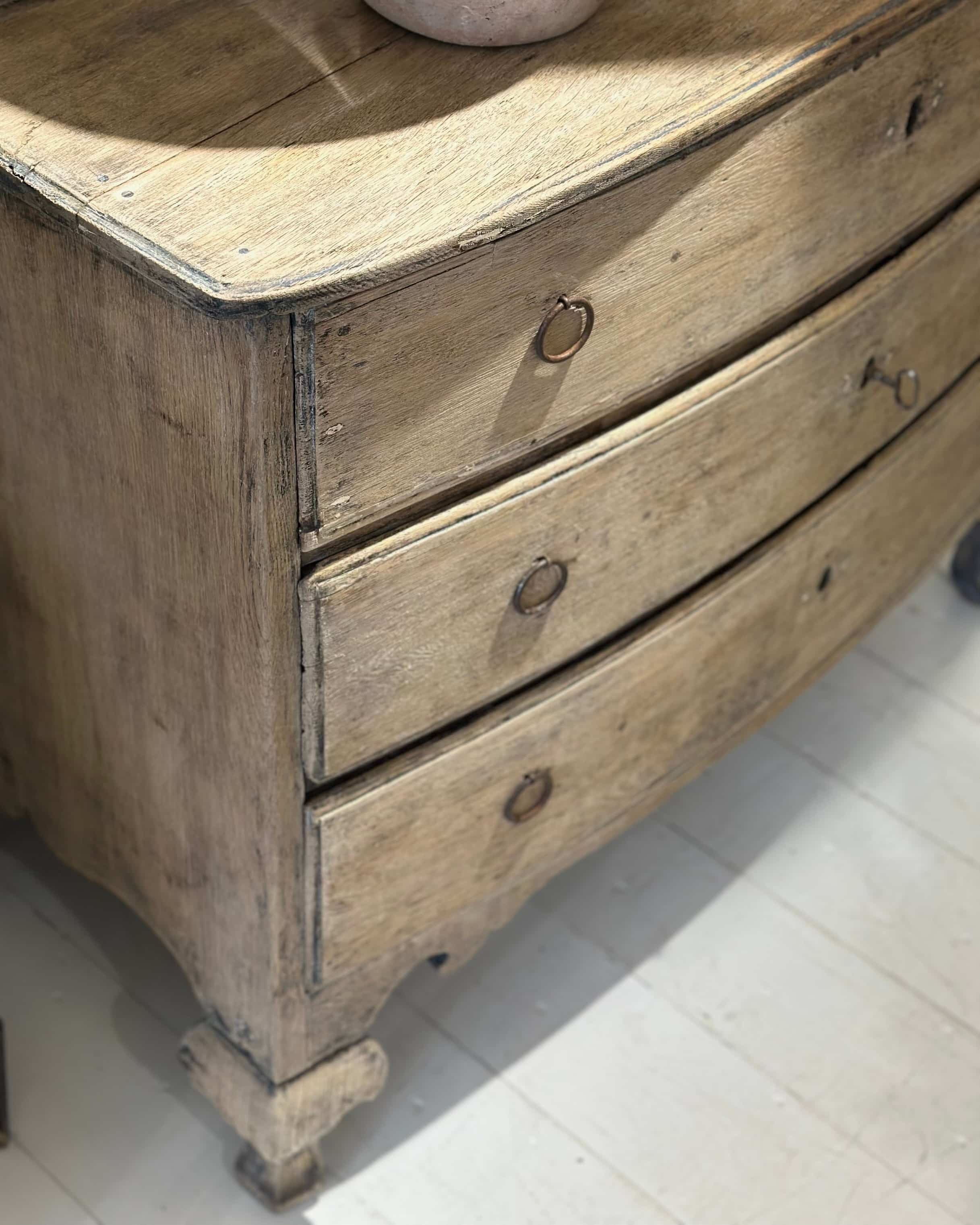 Late 18th-Century Swedish Bleached Commode