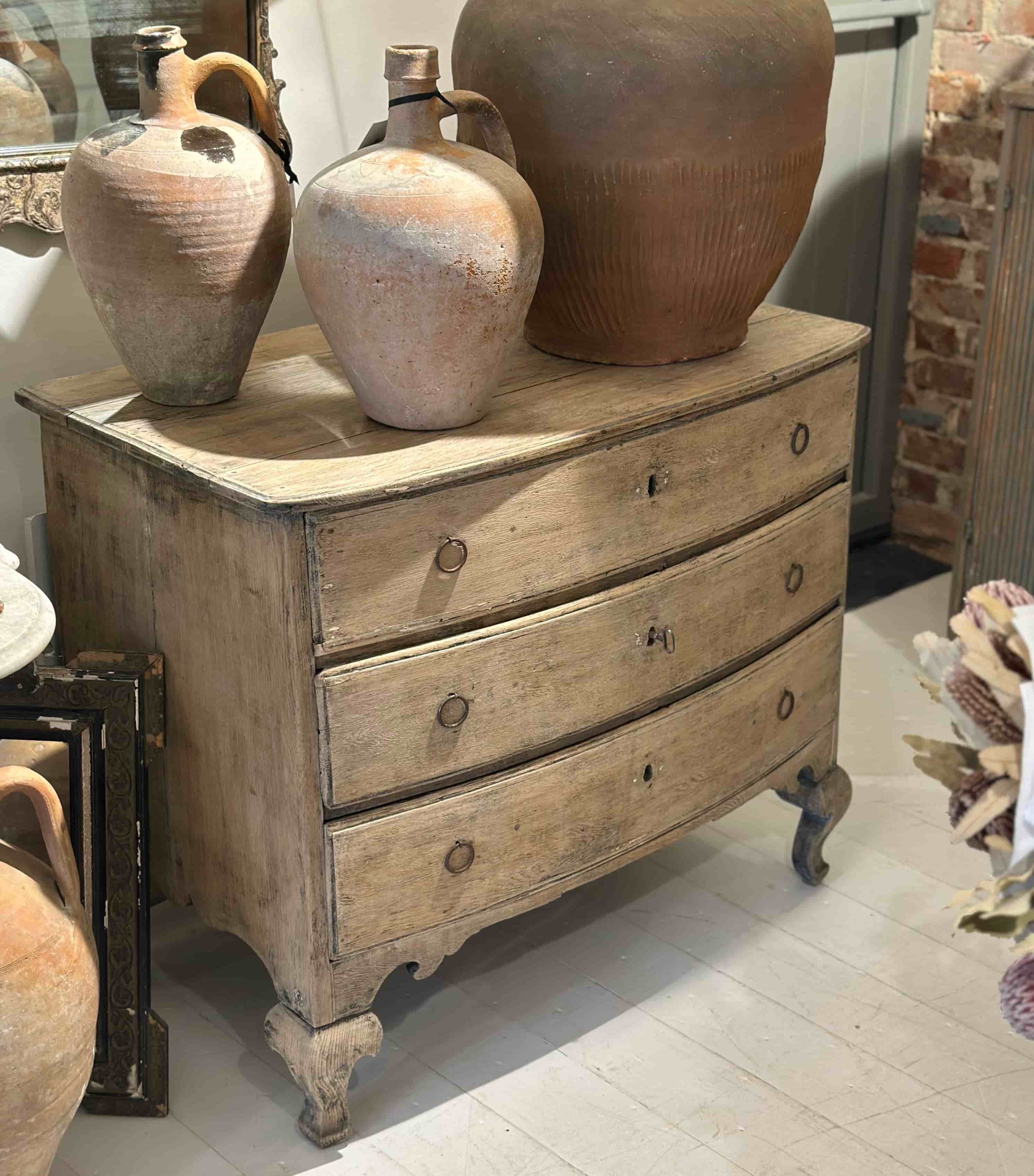 Late 18th-Century Swedish Bleached Commode