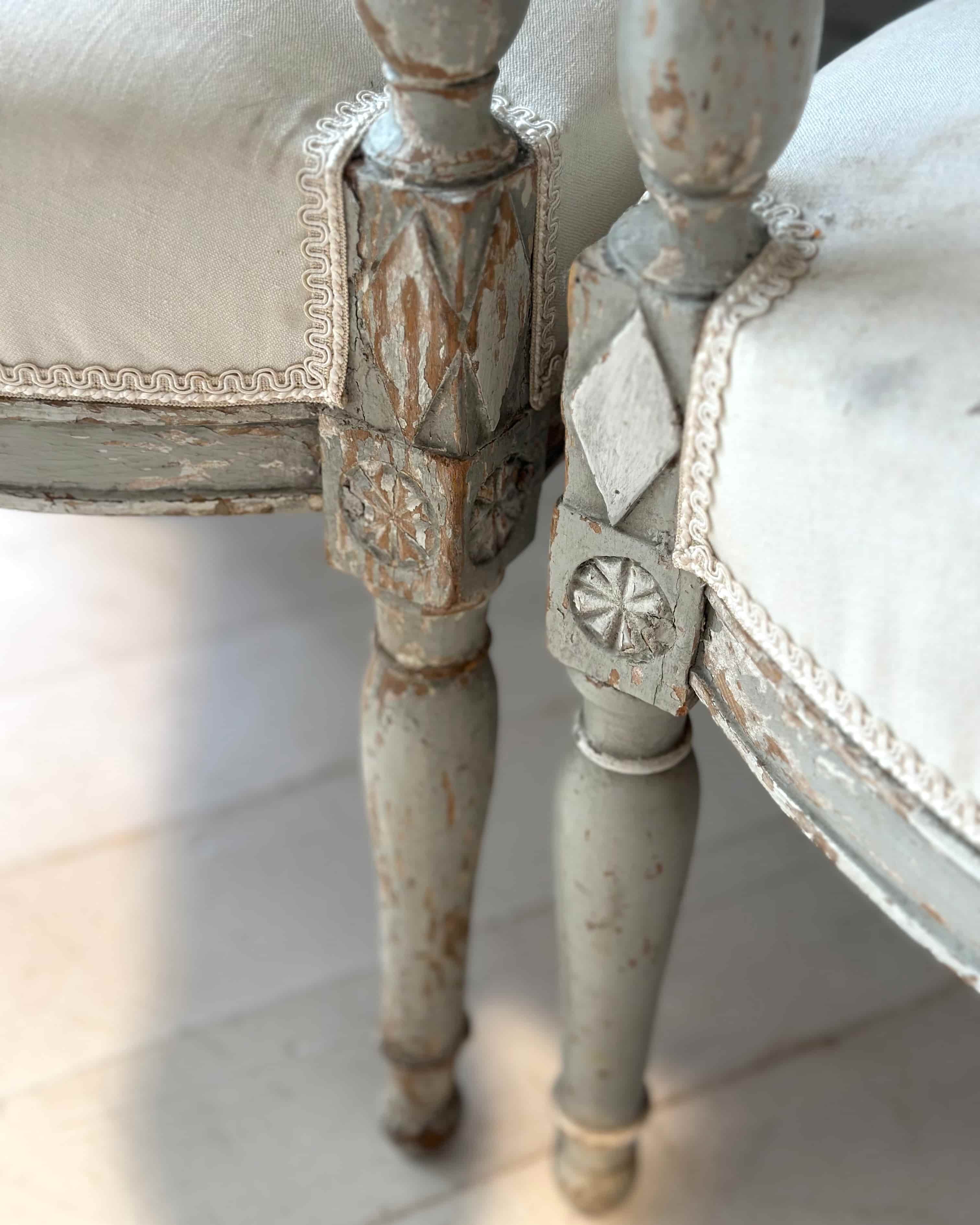 Pair of 18th-Century Swedish Bedroom Chairs