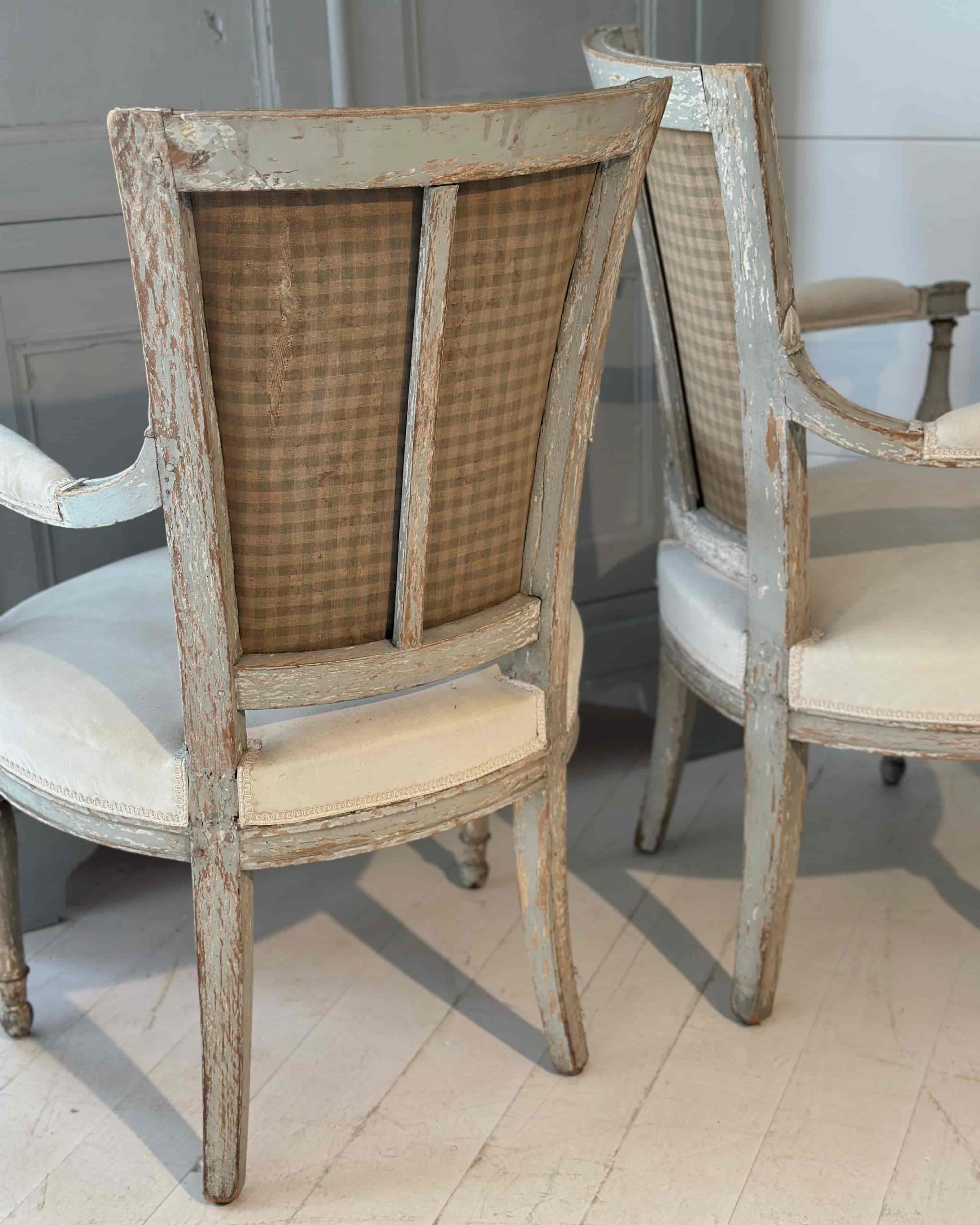 Pair of 18th-Century Swedish Bedroom Chairs