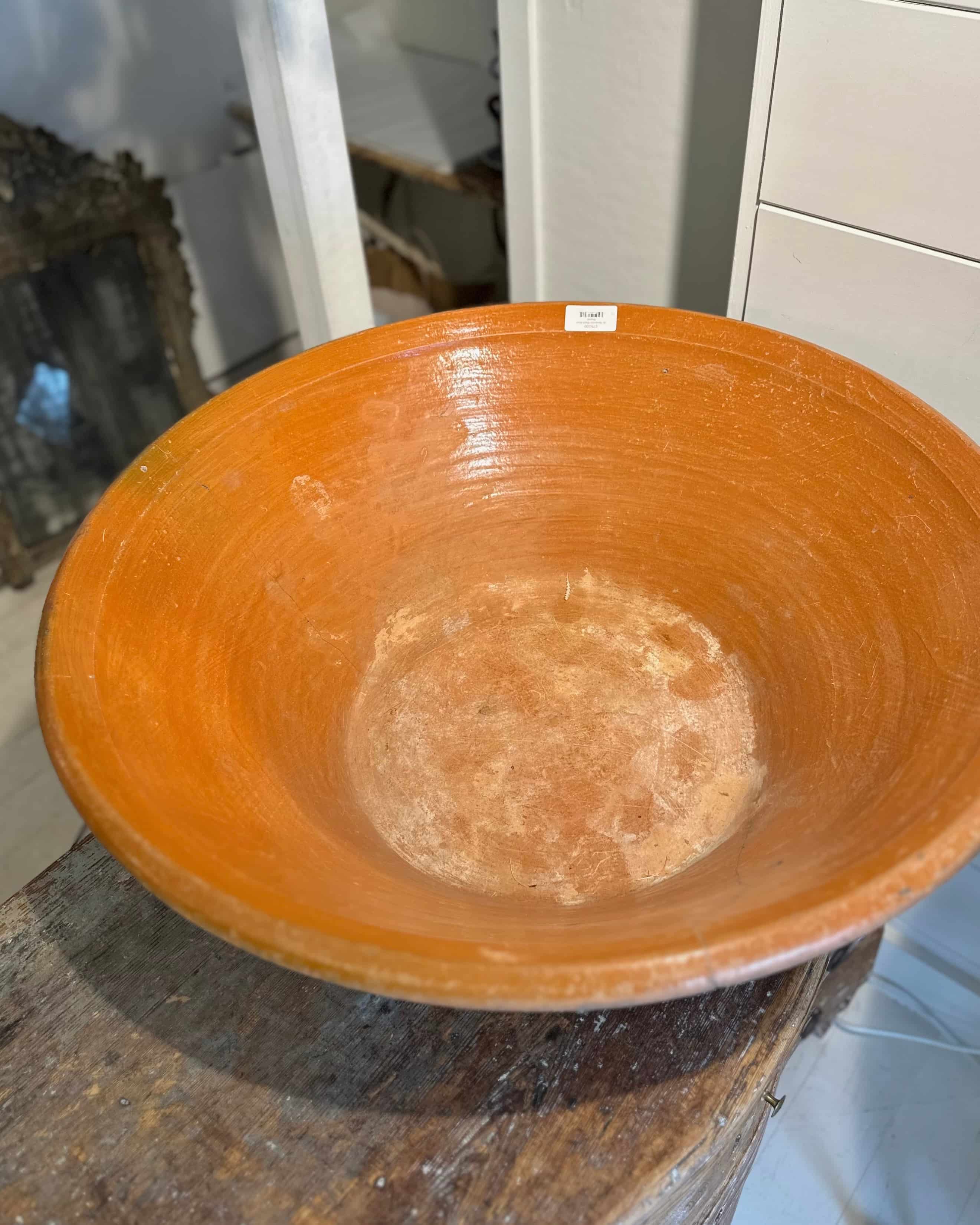 Early 20th-Century Glazed Earthenware Bowl