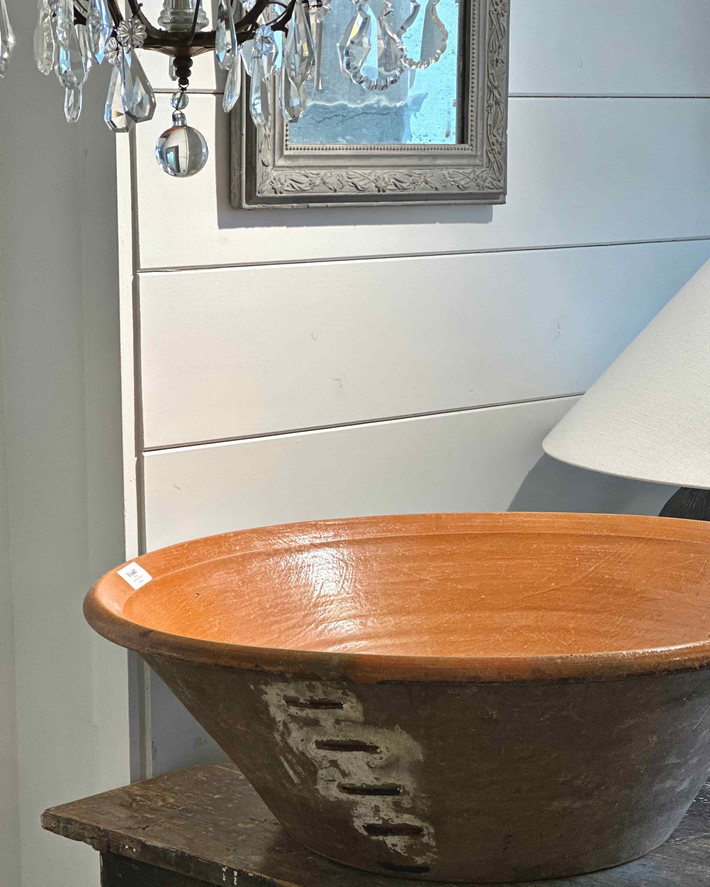 Early 20th-Century Glazed Earthenware Bowl