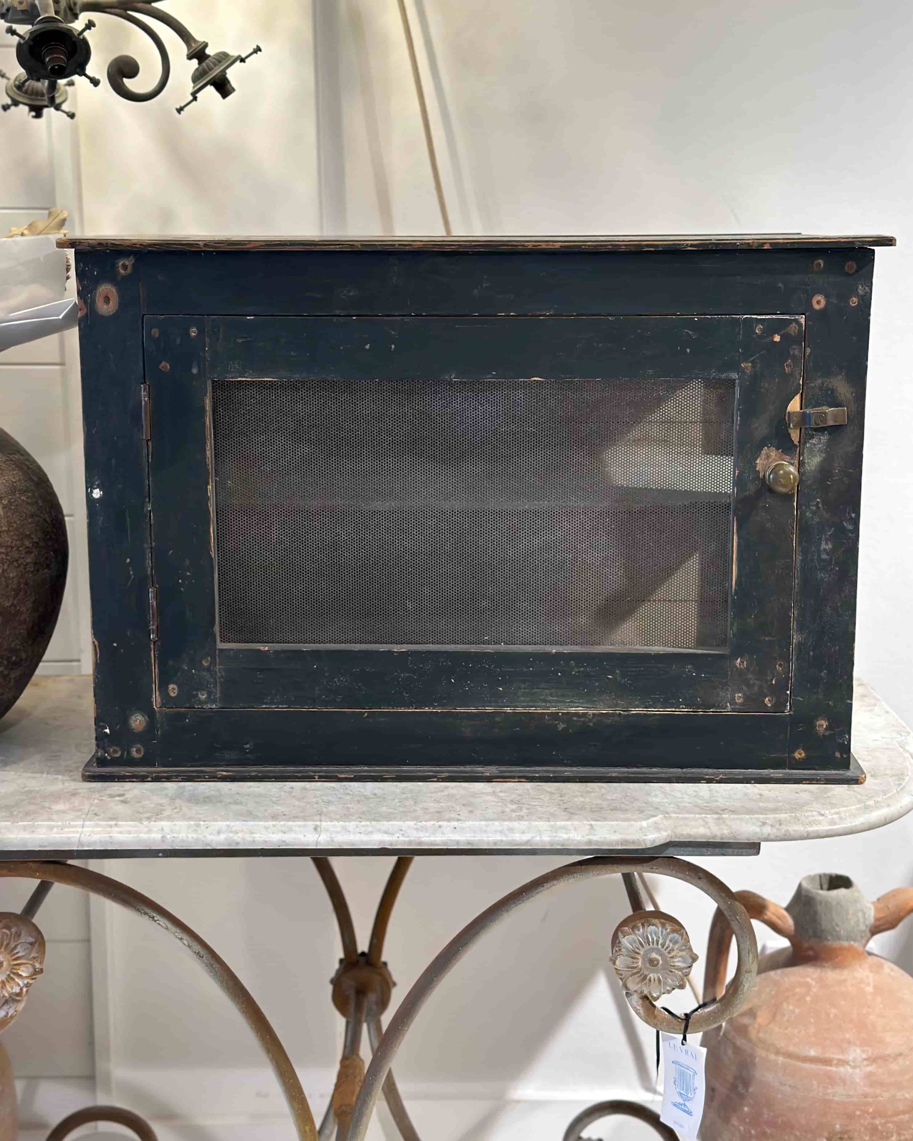 Antique French Wire-Mesh Food Store
