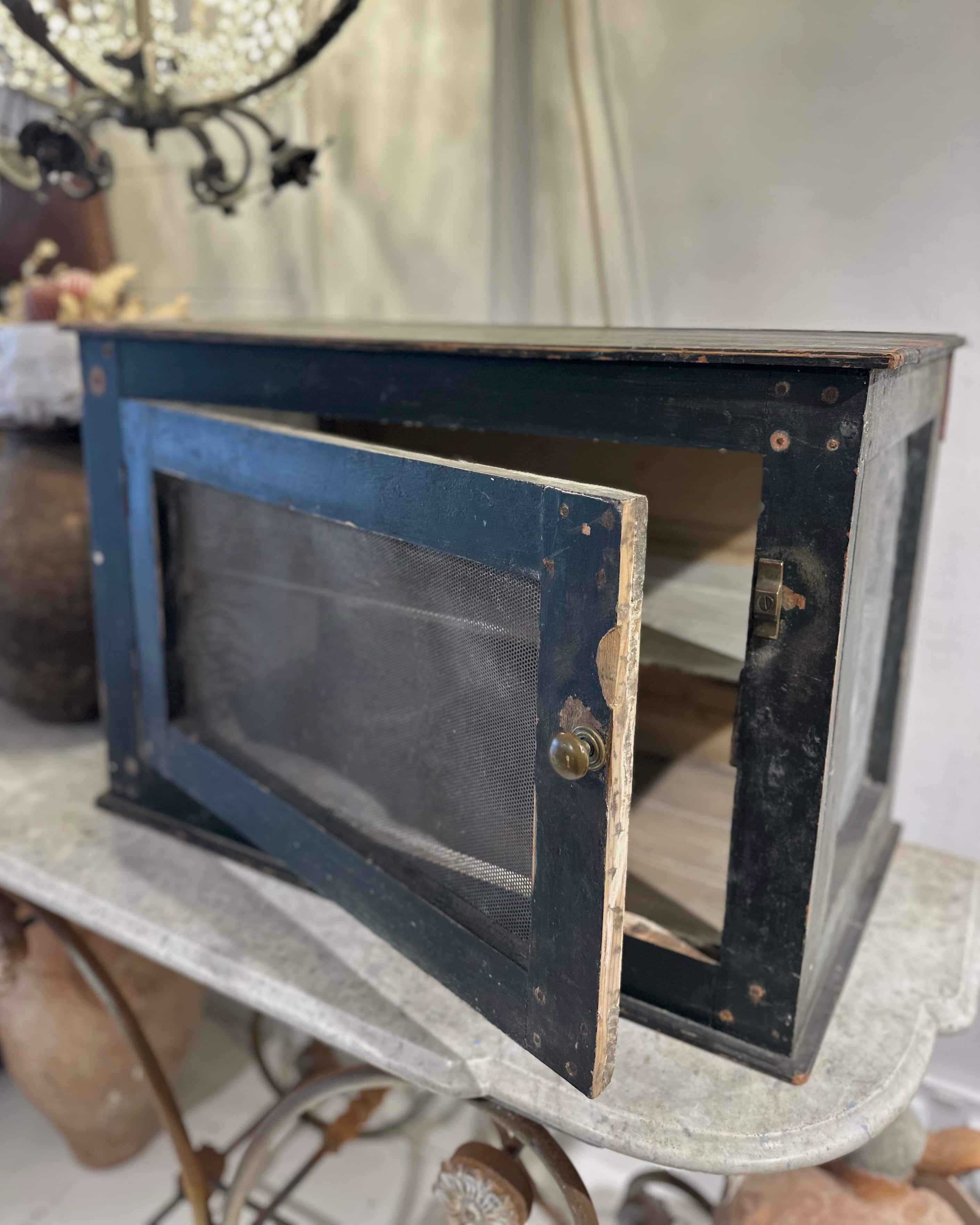 Antique French Wire-Mesh Food Store