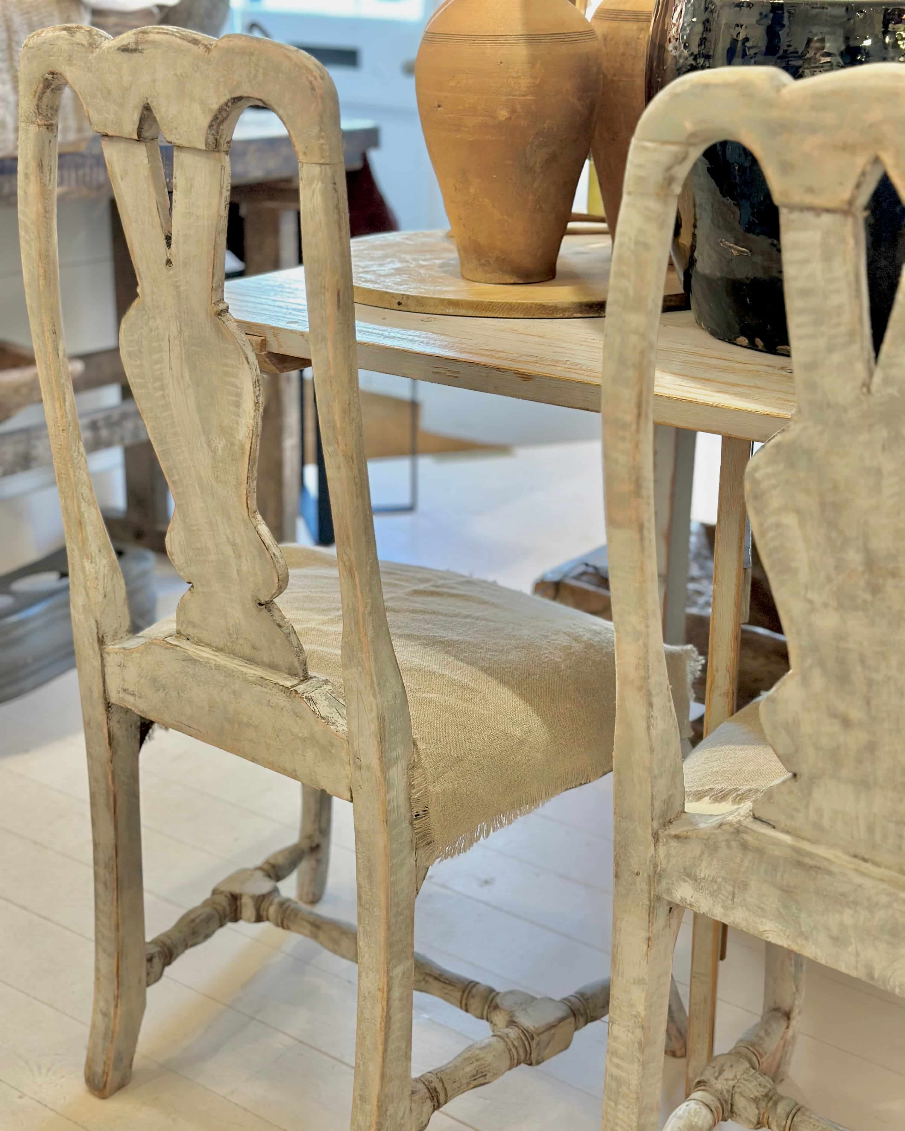 Gustavian Set of Chairs