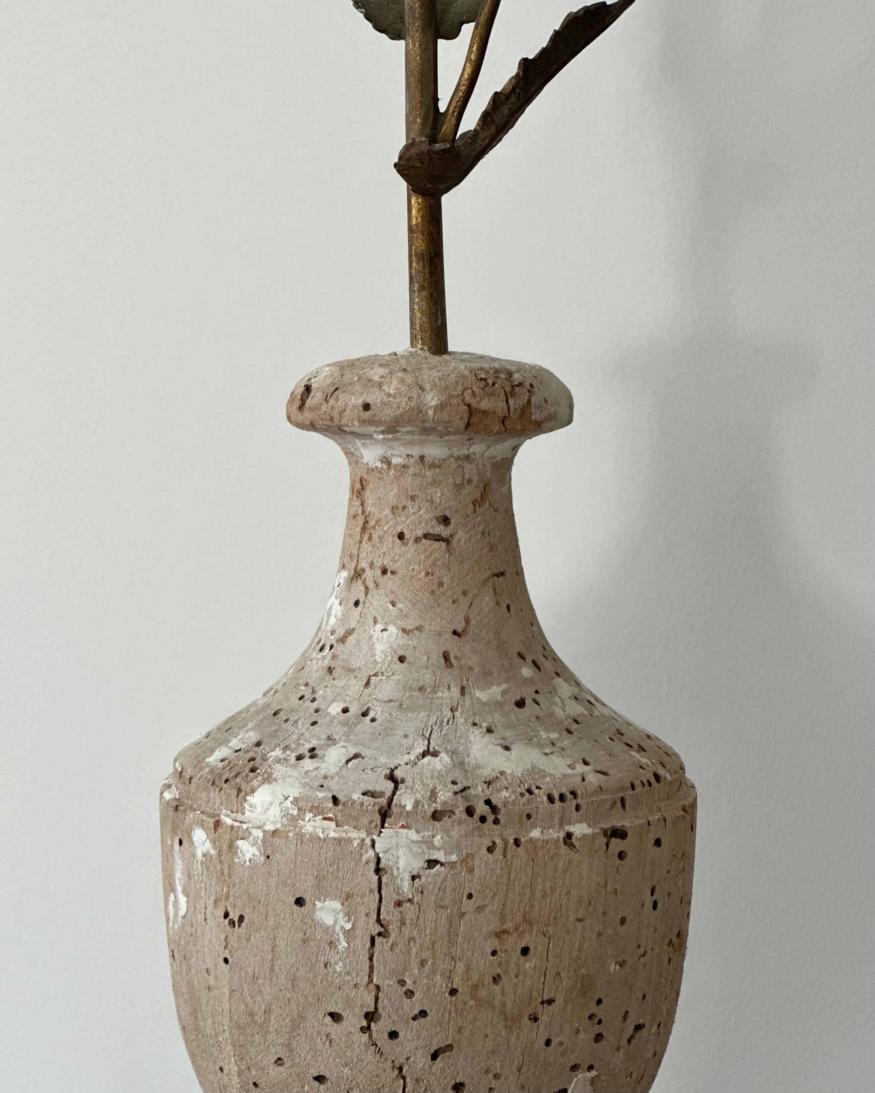 18th-Century French Fragment Floral Candle Holder