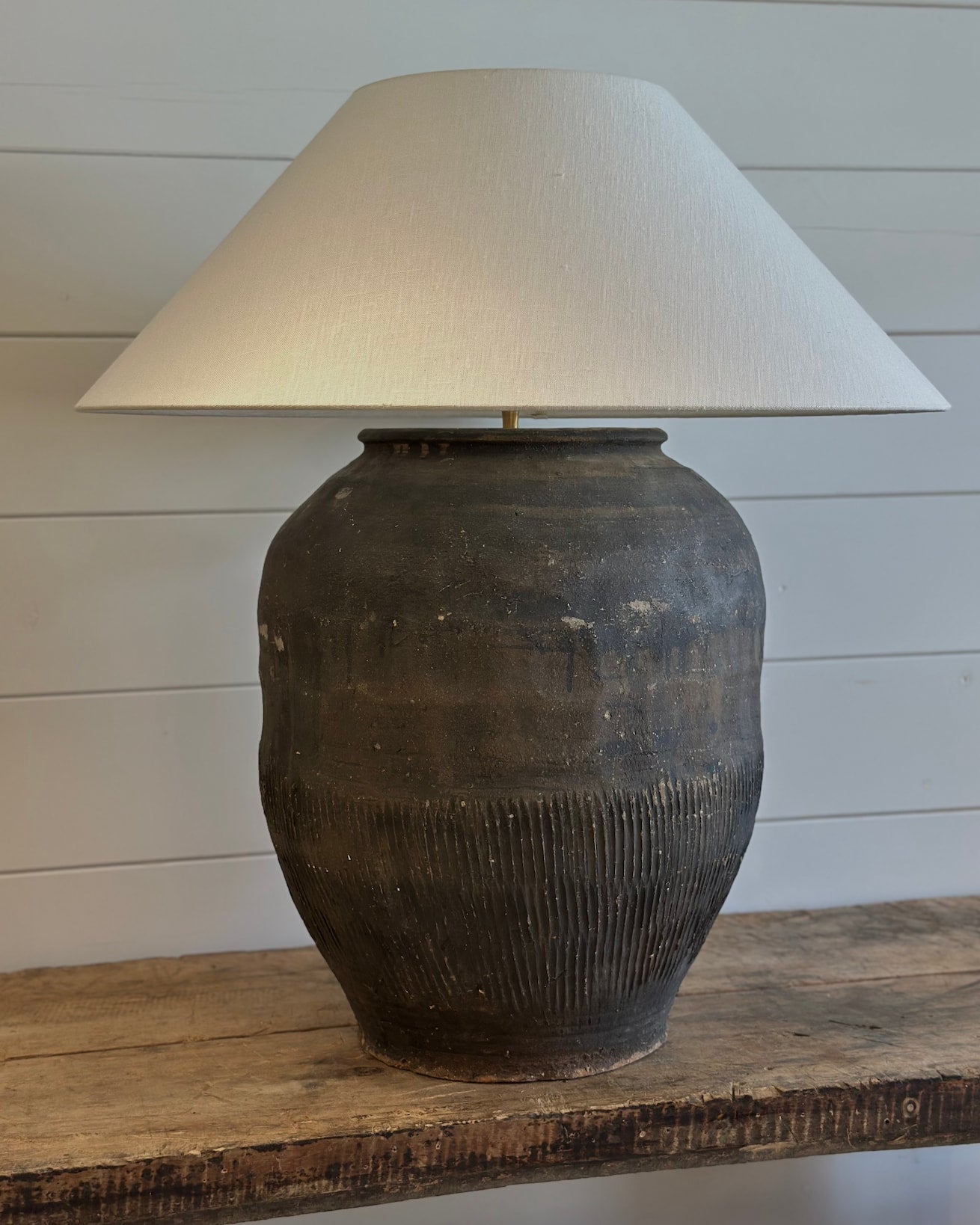 Antique XL Dark Grey Lamp