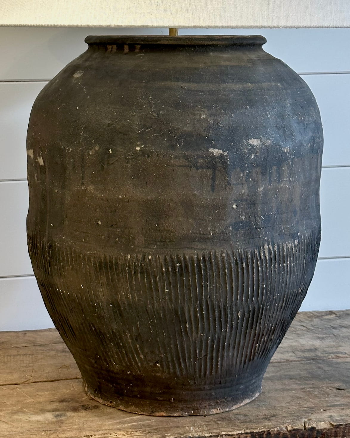Antique XL Dark Grey Lamp