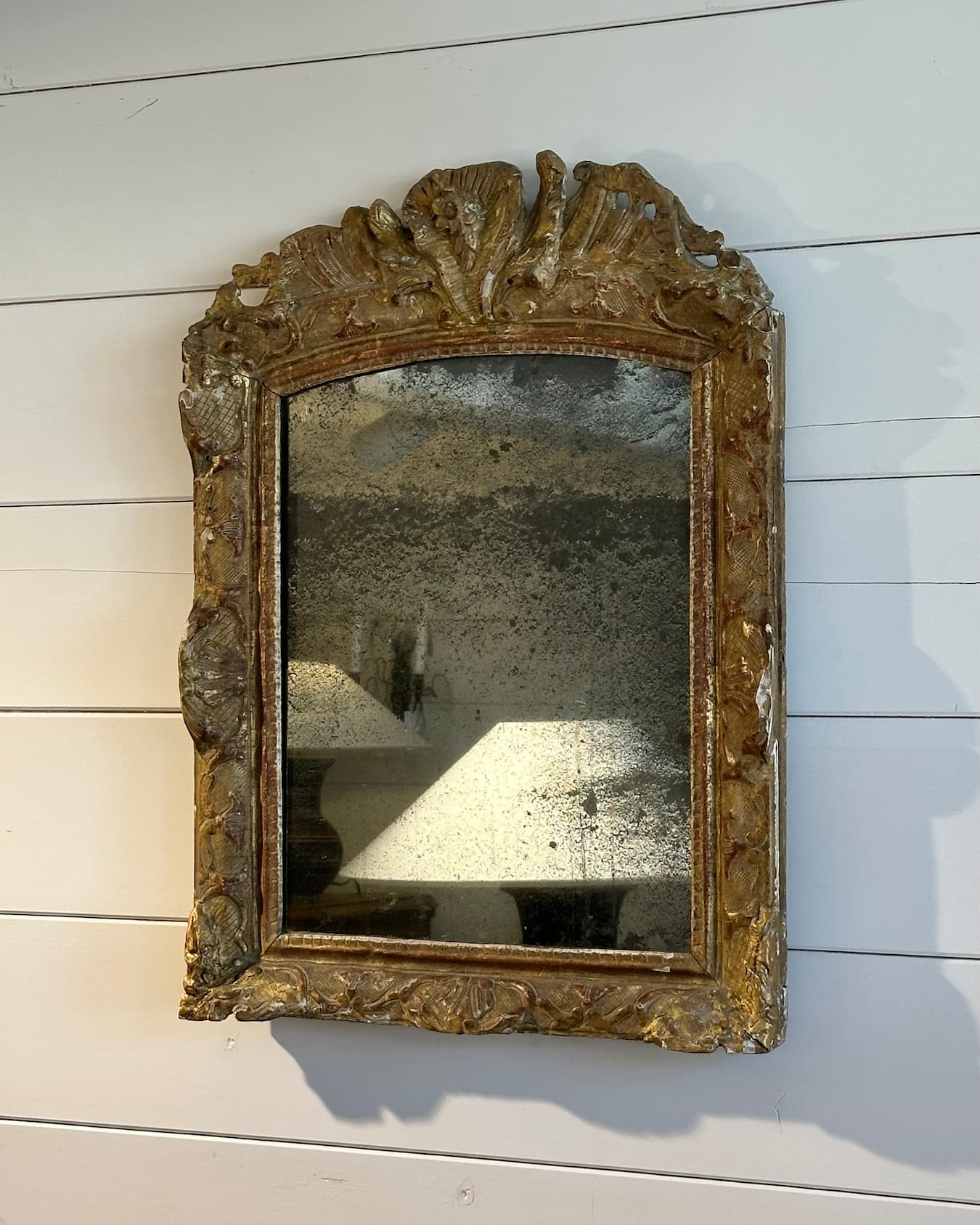 French 19th Century Heavily Foxed Mirror