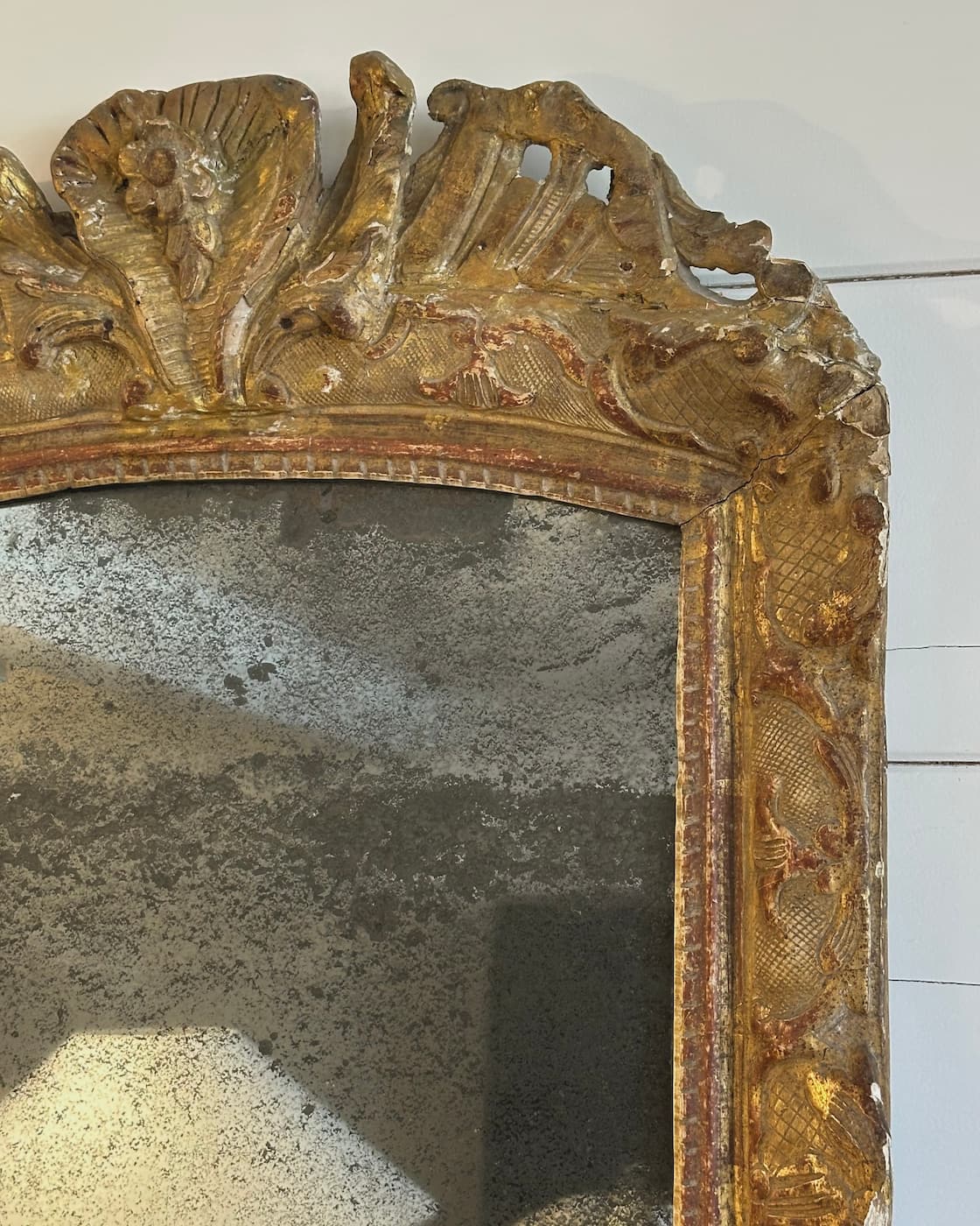 French 19th Century Heavily Foxed Mirror