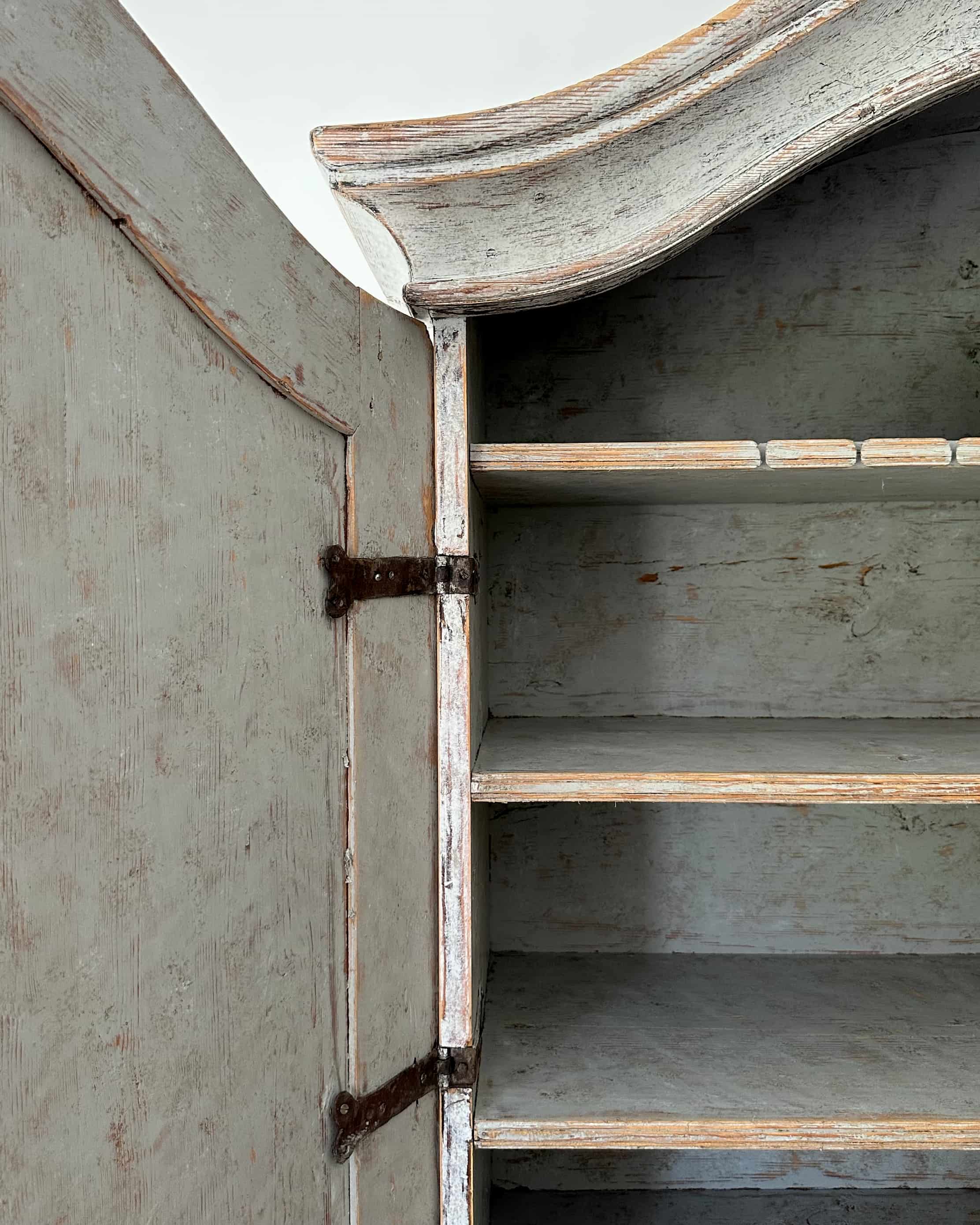 Swedish Rococo 2 piece Cupboard