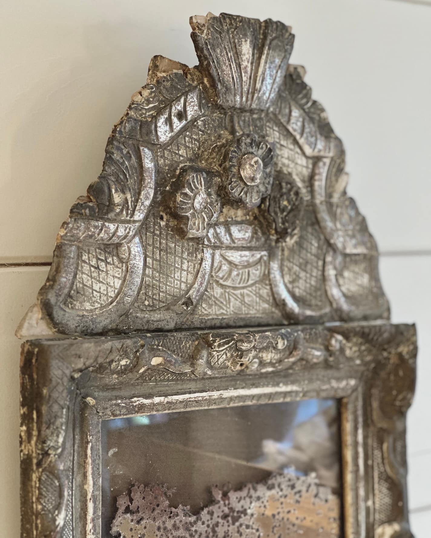 Antique 18th-Century Mini French Mirror