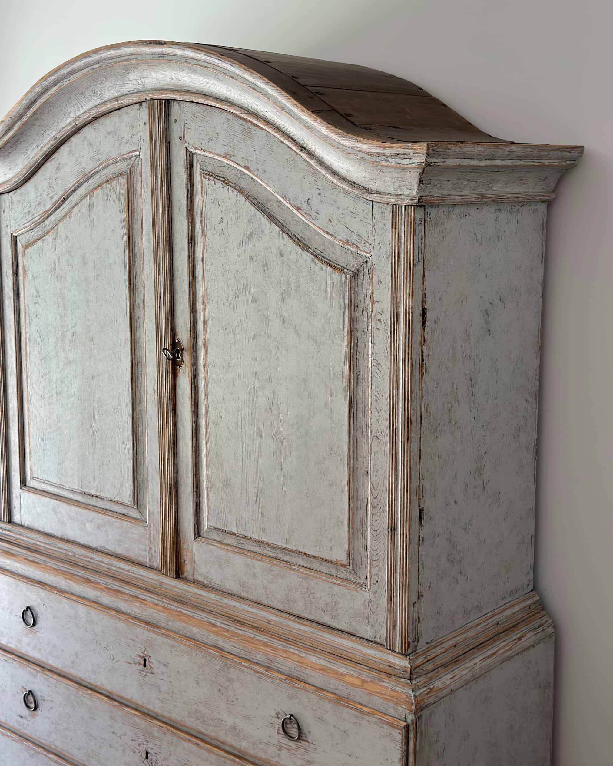 Swedish Rococo 2 piece Cupboard
