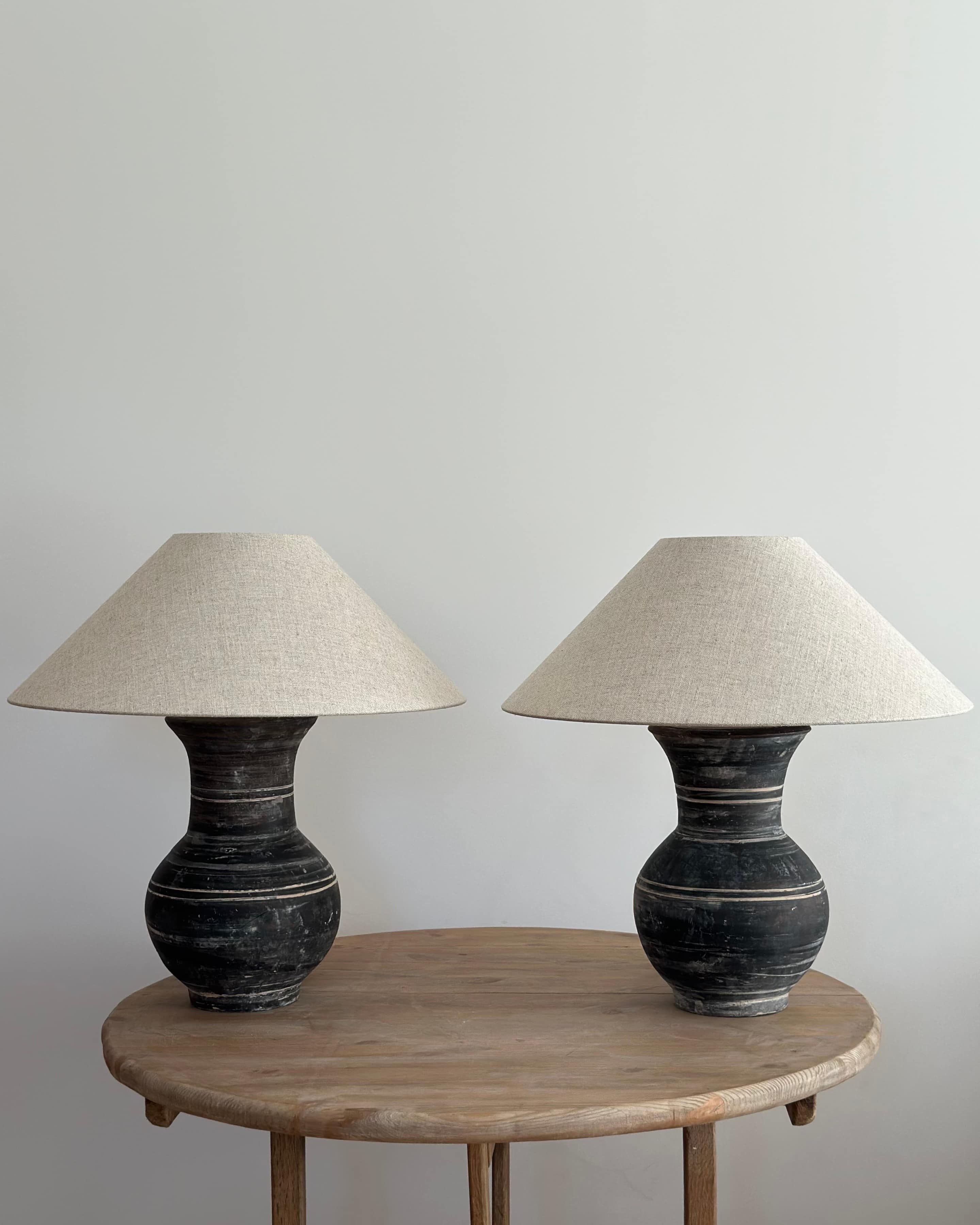 Pair of Han Dynasty Style Lamps