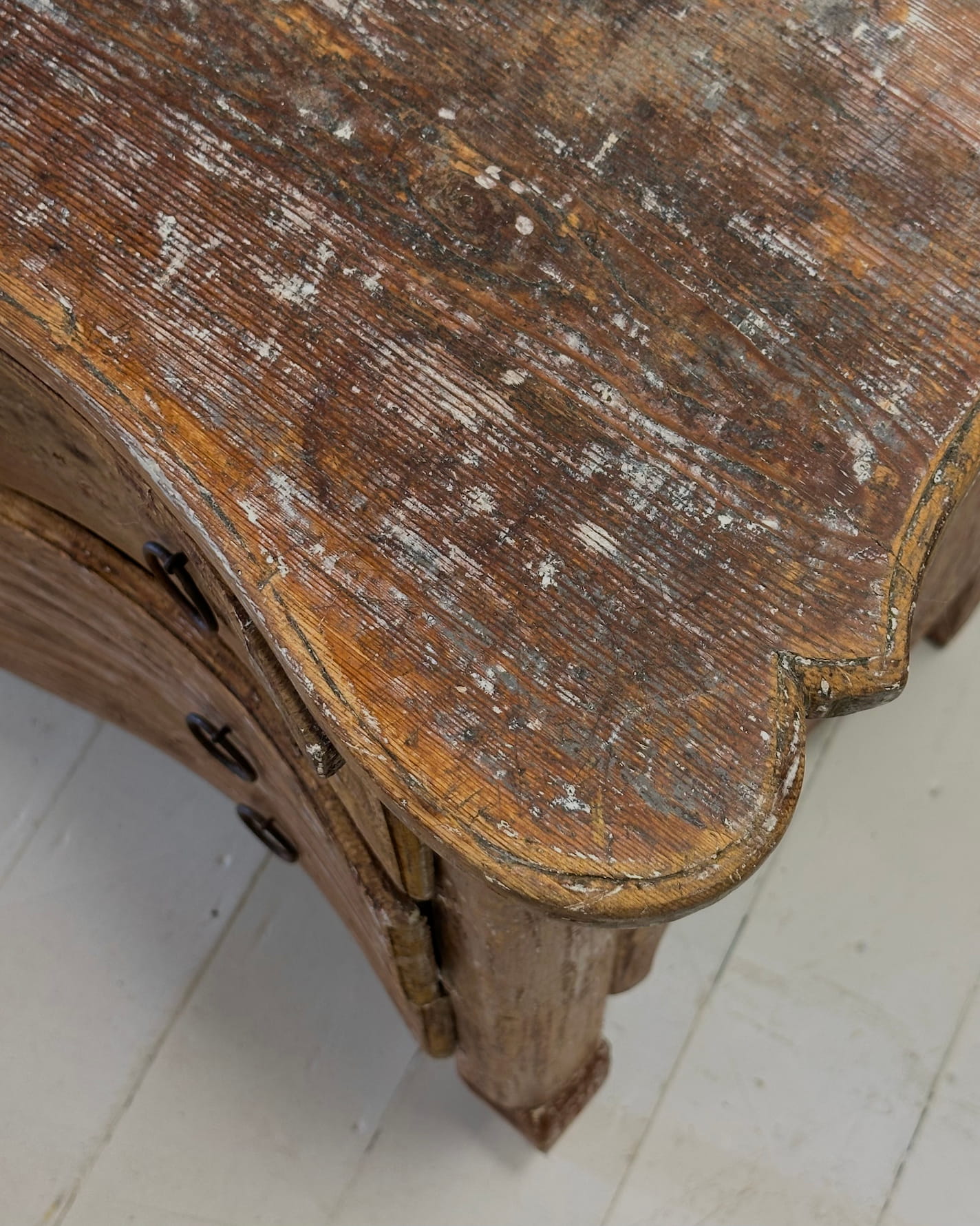 18th Century Rococo Red Mini Commode