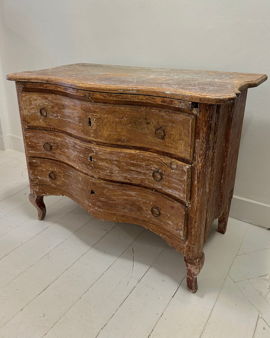 18th Century Rococo Red Mini Commode