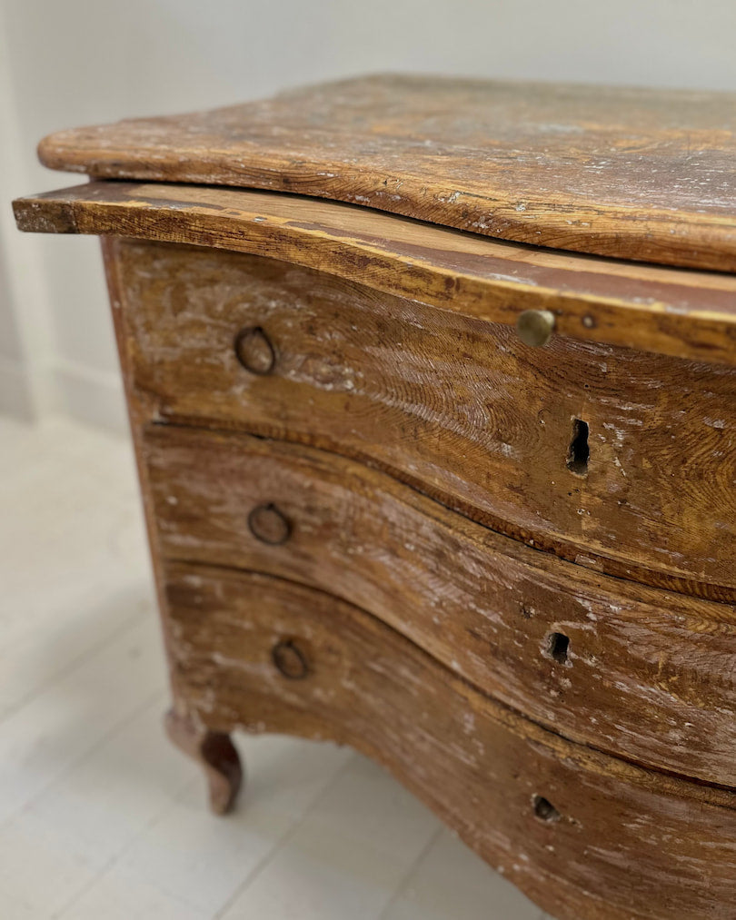 18th Century Rococo Red Mini Commode
