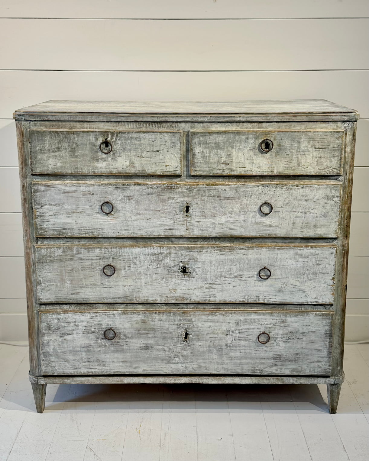 Gustavian Pale Blue Chest of Drawers