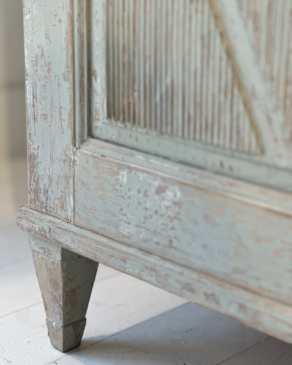 Gustavian Pale Duck Egg Green Commode/ Sideboard